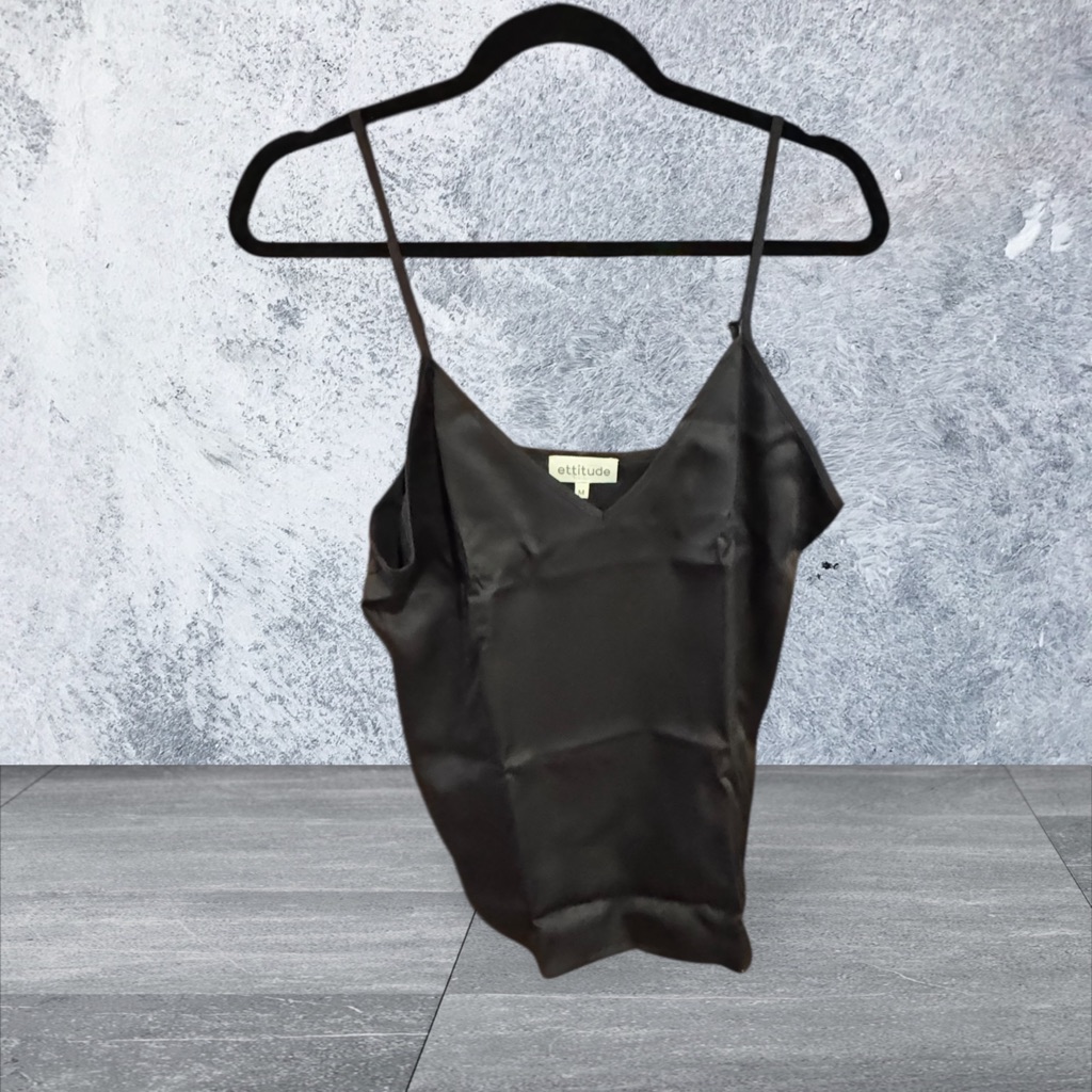 Ettitude Black Sleeveless Camisole/Sleep Top